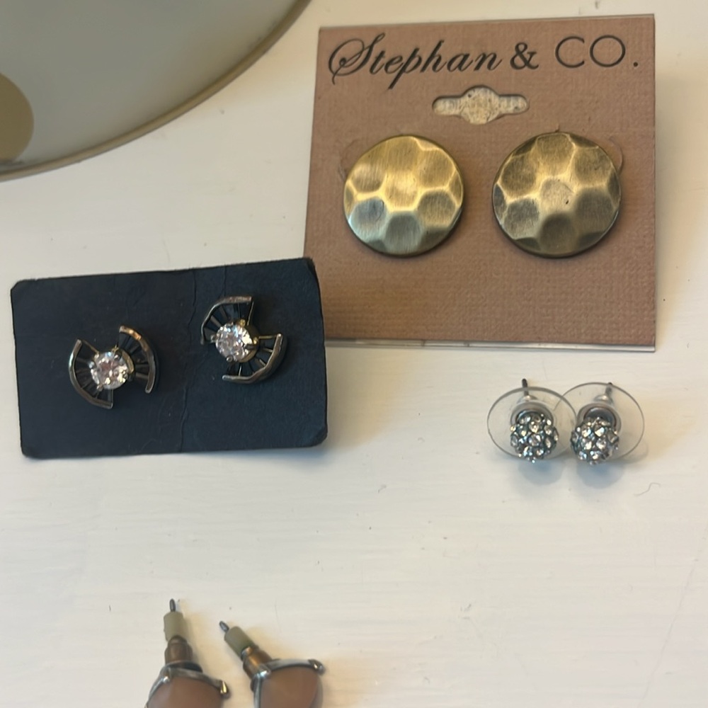 Gold and Silver Earring Set - Picture 4 of 6